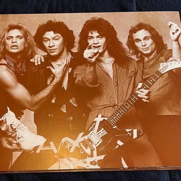 Van Halen Sepia Photograph 14" x 11" Poster Classic Rock Music David Lee Roth - Picture 1 of 3